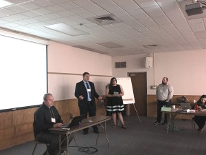 Daryl and the rest of his team present to the funding panel at Real Estate Development Boot Camp on June 8, 2018
